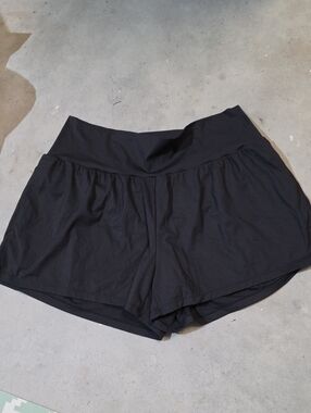 HALARA Black Dpuble Layer Shorts